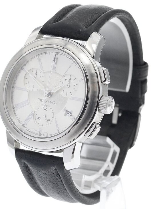 TIFFANY&Co. Mark round Chronograph Small Seconds Silver Dial Quartz Men\'s_945104 main image 6